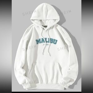 Shein M(6) white the letters are a little more green than blue from the picture